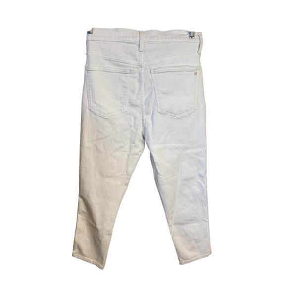MADEWELL Stovepipe Jeans Pure White Size 28 High Rise Capsule Wardrobe Classic - Picture 6 of 12